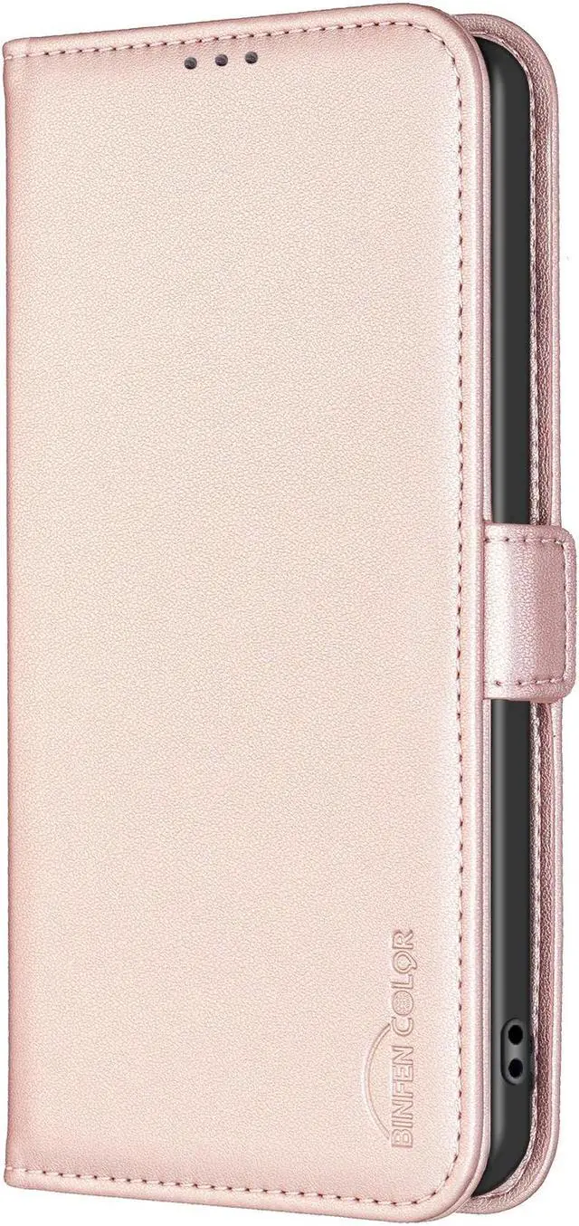 Main image of JJ & D Flip Leather Case for Samsung Galaxy A56 5G Cover Gold