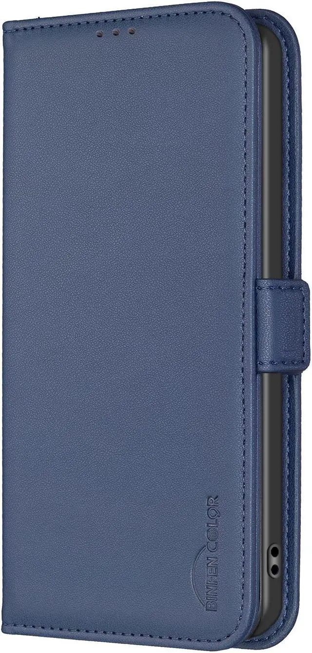 Main image of JJ & D Flip Leather Case for Samsung Galaxy A56 5G Cover Blue