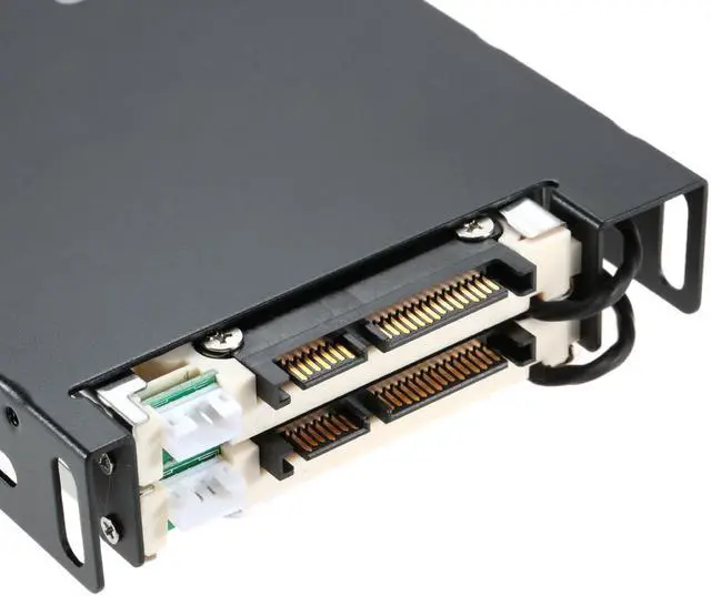 Alt view image 4 of 7 - Dual Bay 2.5" Inch SATA III Hard Drive HDD & SSD Tray Caddy Internal Mobile Rack Enclosure Docking Station Hot Swap