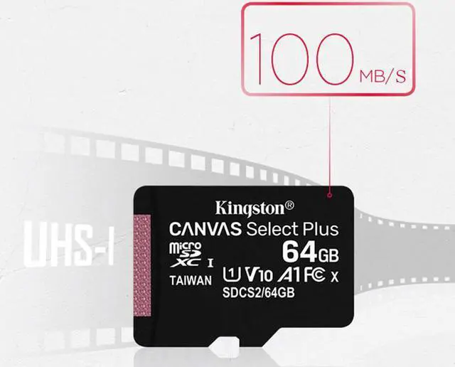 Alt view image 5 of 6 - Kingston SDCS2 Class 10 High Speed 64GB Micro SD Card / TF Card Memory Card for Smartphones, Dashcam