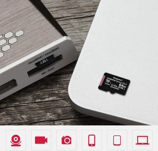 Alt view image 3 of 6 - Kingston SDCS2 Class 10 High Speed 64GB Micro SD Card / TF Card Memory Card for Smartphones, Dashcam