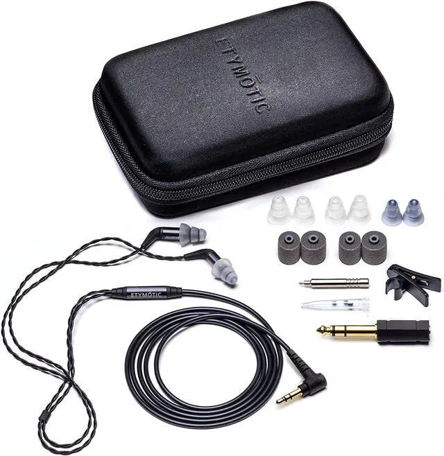 Alt view image 3 of 17 - Etymotic Research ER4SR Studio Reference Precision Matched In-Ear Earphones (Detachable Balanced Armature Drivers, Noise Isolating, High Fidelity, World Leader Response Accuracy)