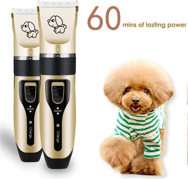 Alt view image 5 of 5 - Low-noise Pet Hair Clipper Remover Cutter Grooming Cat Dog Hair Trimmer Electrical Pets Hair Cut Machine USB Charge