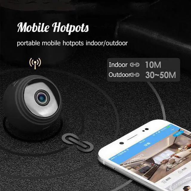 Alt view image 2 of 5 - Espia IP Camera Wireless WiFi 1080P Kamera Network Monitor Security Cam Night Vision Wireless Surveillance Action Camera
