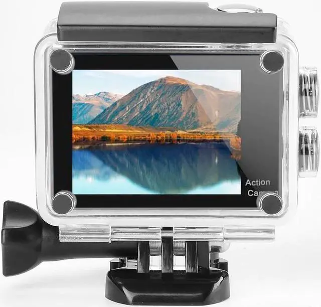 Alt view image 3 of 5 - H9 4K QHD Wifi Remote Control Action Camera with 30m Waterproof Case 1080p Sport Camera 2.0inch Screen Video Camcorders