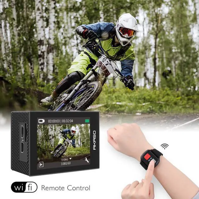 Alt view image 5 of 5 - Go EK7000 Pro 4K Action Camera with Touch Screen EIS Adjustable View Angle 40m diving Camera Remote Control Sports Camera