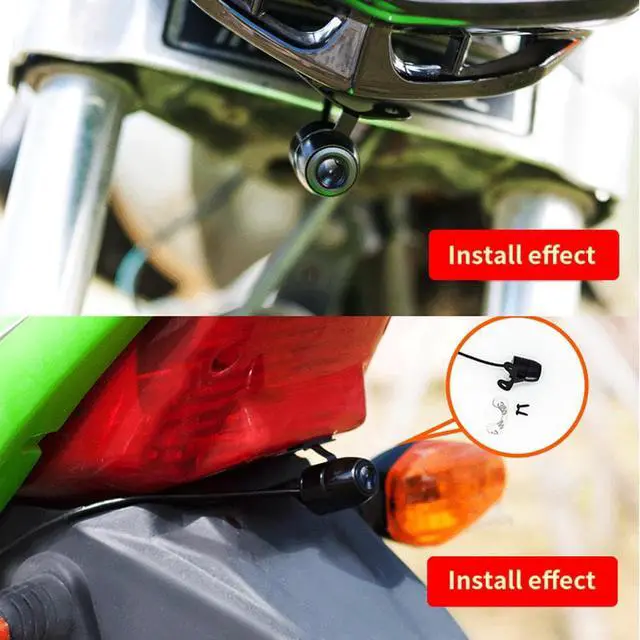 Alt view image 2 of 5 - 1080P Motorcycle Dirver Recorded Camera Car Action Sport Camera Dash Cam with Special Dual-track Front Rear Recorde
