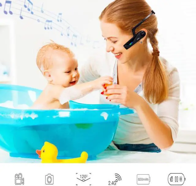 Alt view image 4 of 5 - camcorder  EP5 Head Wear Mini Camcorder HD 1080P/30fps 2.4G WIFI Action Sports Video Camera camara de video Head Camera