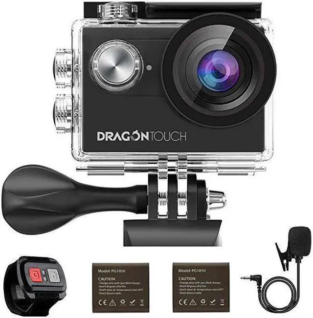 Alt view image 2 of 5 - Touch 4K EIS Action Camera 16MP Vision 4 Support External Mic Underwater Camera Remote Control WiFi Sports Camera