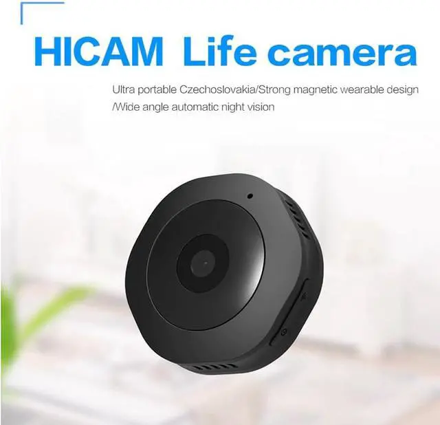 Alt view image 2 of 5 - HD 1080P Night-Version Mini WIFI Camera Mini Action Camera with Motion Sensor DV DVR Recorder Home Safe Camera Black