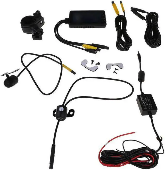 Main image of 3" LCD HD Motorcycle Car Action Dual Camera Video Recorder Dash Cam Waterproof Driving Recorder M68B