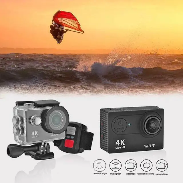 Alt view image 5 of 5 - Hot-H9R Wifi Camera 1080P Ultra 4K Sport Action Waterproof Travel Camcorder Black
