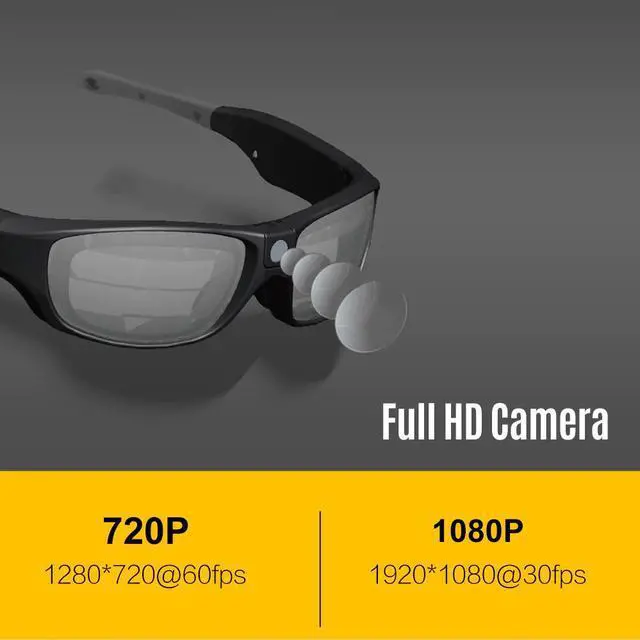 Main image of IP55 Waterproof Smart Video Recording Sunglasses 1080P FHD Outdoor Sports Action Camera with Safety Lenses Sport Design