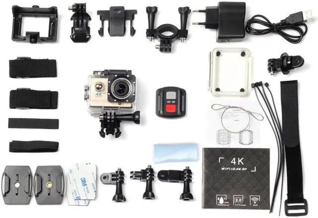 Alt view image 5 of 5 - Ultra HD 4K Action Camera WiFi Sport Camera Remote Control Sport DV Video Car Camcorder go Waterproof pro Helmet Camera