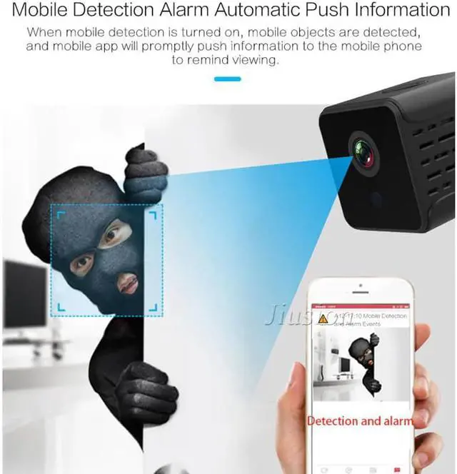 Alt view image 3 of 5 - Mini Wifi Video Camera Espia Wireless IP Camara Body Small Action Camcorder Night Vision DVR Home Surveillance Micro Webcam