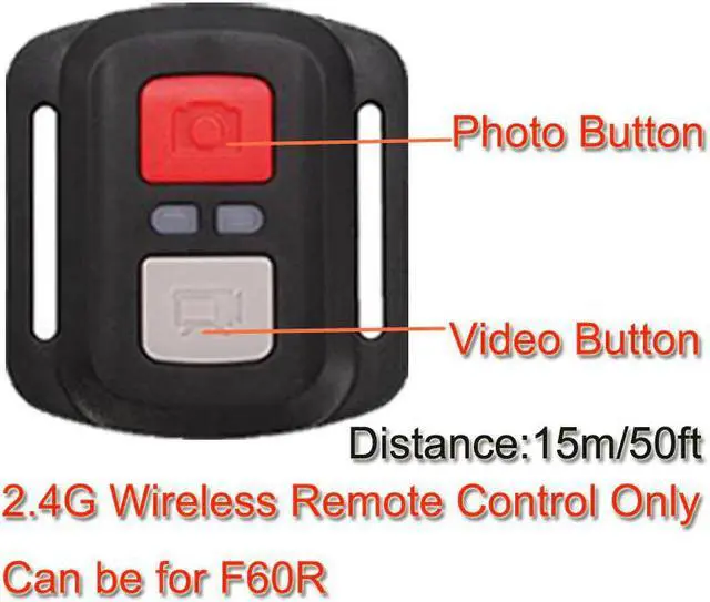 Alt view image 4 of 5 - F60 / F60R Action camera Ultra HD 4K WiFi 1080P/60fps 2.0 LCD 170D Waterproof Helmet Action Camcorder With Remote Control