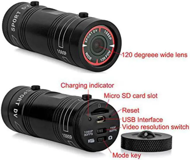 Alt view image 2 of 5 - F9 Camera HD Bike Motorcycle Helmet Sports Action Camera Video DV Camcorder Full HD 1080p Car Video Recorder auto vehicle