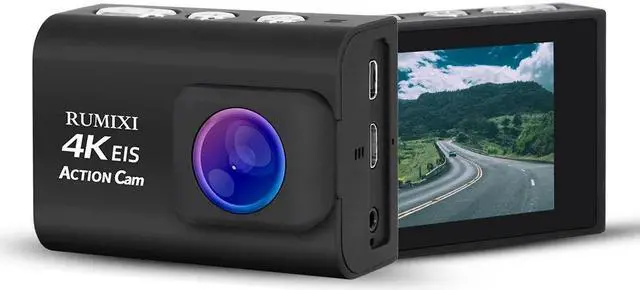 Alt view image 2 of 5 - Camera Ultra 4K With EIS Function Remote Controller External Mic 30M Waterproof  WIFI Video Recording Cameras Accessories