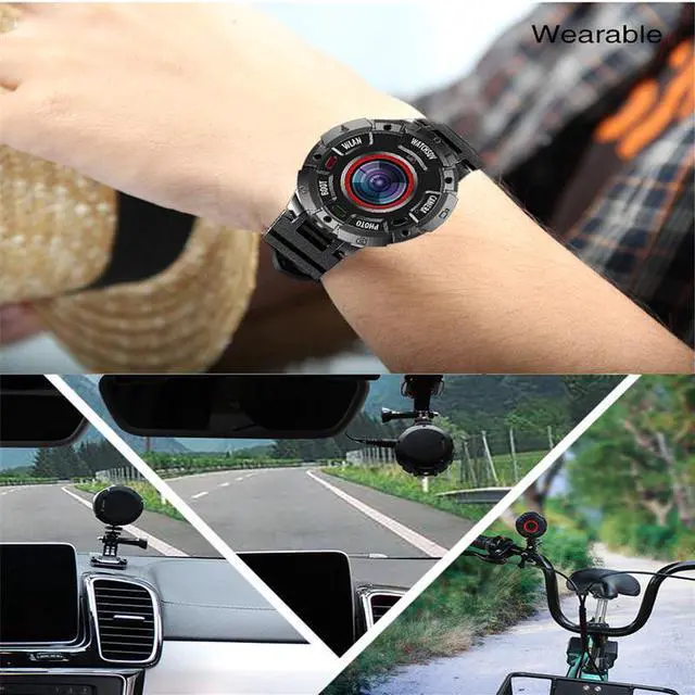 Alt view image 2 of 5 - Sport Action Camera 1080P HD WiFi Waterproof 30M Depth DV 153 Degree Wide-angle Night Version Magnetic Smart Watch Camera
