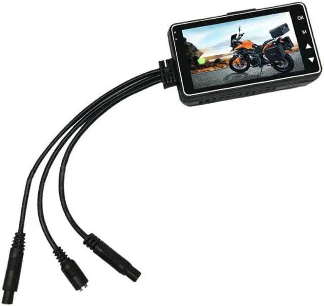 Alt view image 7 of 7 - HD Motorcycle Car Action Dual Camera Video Recorder Dash Cam Waterproof Split Night Vision Driving Recorder