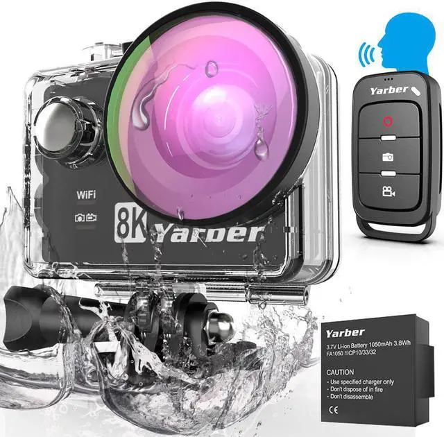 Main image of 8K WIFI Action Camera 4K 60fps 20MP HD 40M Waterproof Voice Remote Control Action Cam Motorcycle Helmet Sports Video Cam