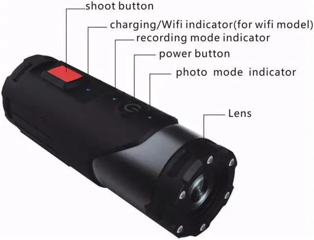 Alt view image 5 of 5 - Sports & Action Video Cameras action camera S20W edge firefly cam bag sphere phone grip sport camera action accessories