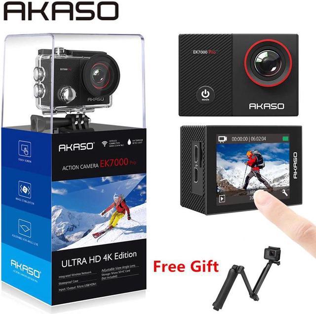 AKASO EK7000 Pro 4K Action Camera with Touch Screen EIS 131ft Waterproof  Camera Remote Control Underwater Camera with Helmet Accessories Kit :  Electronics 