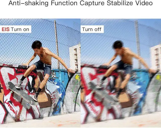 Alt view image 4 of 5 - HD 4K Sports Action camera with EIS Function Built-in WiFi Waterproof 30M With Remote Controller External Mic Video camera