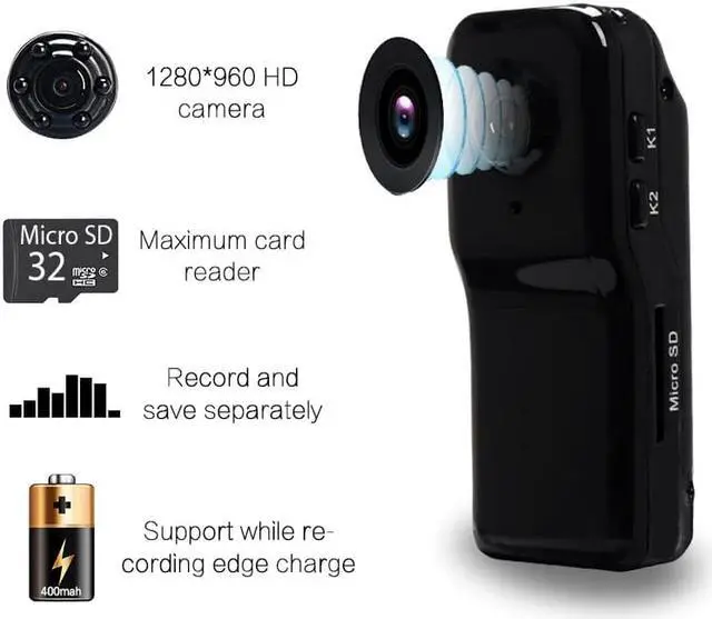 Alt view image 5 of 5 - Camcorder Black Motion Detection Voice Recording Pen DV Action Camera DVR Portable Audio Recorder Video Small Secret Cam