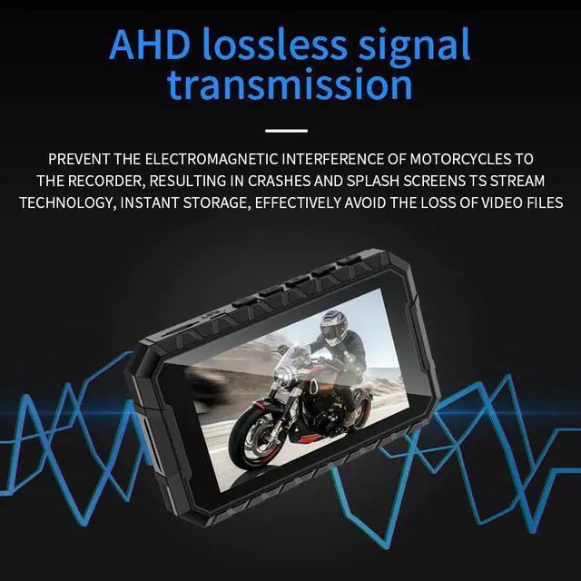 Alt view image 5 of 5 - Motorbike Action Camera Recorder DVR Dual Lens Full HD 1080P Front and Rear View Motor Electronics Motorcycle Dash Cam