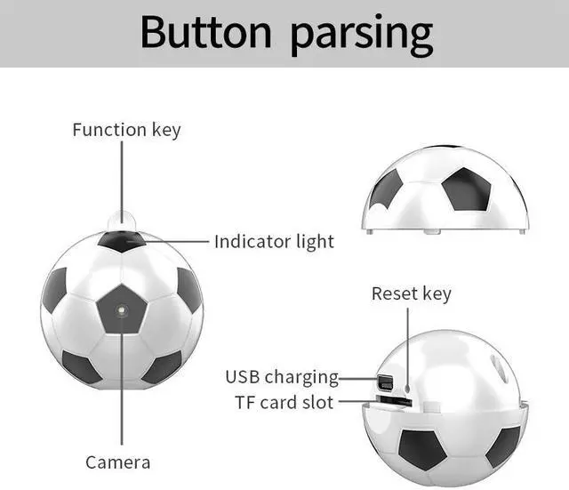 Alt view image 2 of 5 - 1080P Mini Camera football Cam Night Vision Camcorder Action Mini Camera DV Video Voice Recorder Micro Camera