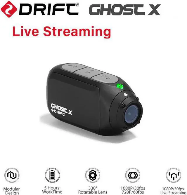 Main image of Ghost X Action Camera Ambarella A12 1080P 30FPS 140 Degree Wide Angle Sports Camera for Motocycle and Mountain Bike