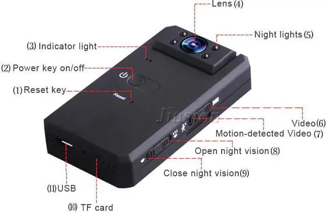 Alt view image 5 of 5 - 10 Hours HD 1080P Mini Camera Espia Security Outdoor Smart Small Camcorder Action Video Camara Night Vision Micro Body Camera