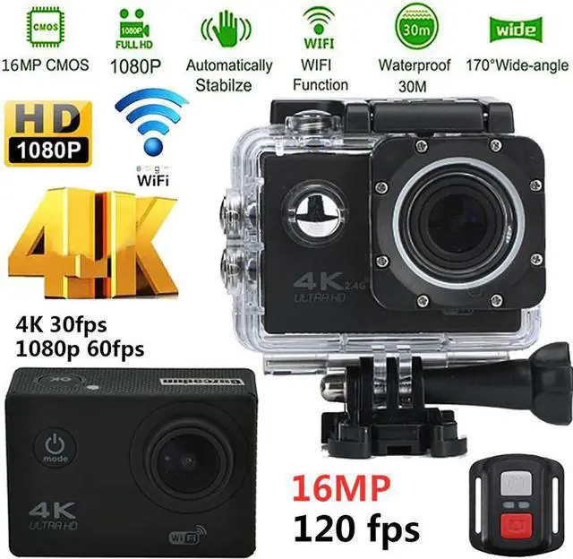 Main image of Sports  Action Camera Video WIFI Ultra HD Underwater Diving 1080P Camera 4K DVR Waterproof Helmet bicycle Cam
