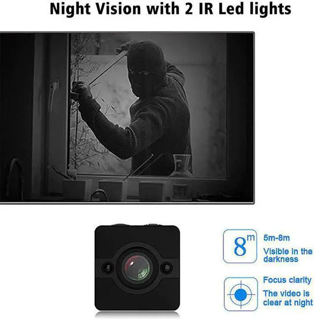 Alt view image 4 of 5 - Mini Camera HD Sport Action Gizli Kamera With Waterproof Shell Night Vision Motion Sensor Small Micro Camera Pocket Cam