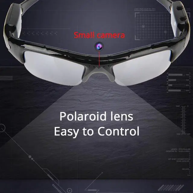 Alt view image 3 of 5 - 1280 ×960 Mini Camera Sport Video Sunglasses Recorder Action Camera DVR VCR Eyewear Sun Glasses Support Hidden TF Card