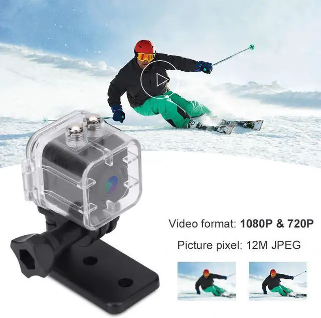 Alt view image 3 of 5 - 1080P HD 155 degree Mini Infrared Waterproof Cube Action Camera Camcorder w/ Mounts BT mini hd camera micro camera