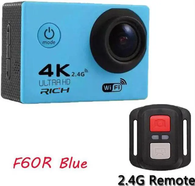 Alt view image 2 of 5 - Action camera F60 / F60R Ultra HD 4K / 30fps WiFi 2.0" 170D go Helmet Cam pro underwater waterproof Sport camera
