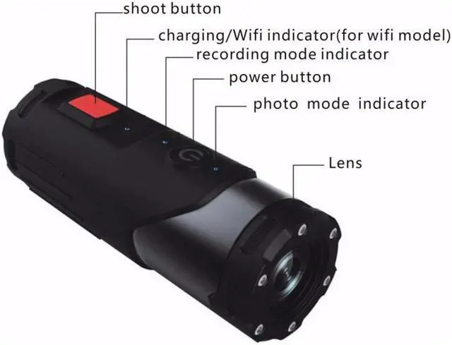 Alt view image 4 of 5 - WiFi Full HD 1080P Action Cam Sports Video Cameras Edge Firefly Cam Bag Sphere Phone For Outdoor Sport bicycle