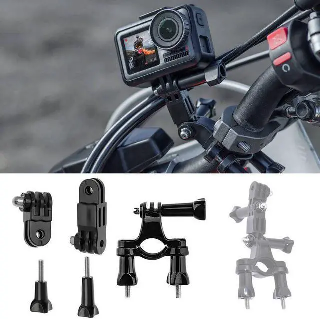 Alt view image 3 of 5 - In 1 Action Camera Riding/Parachute/Gliding Set For Osmo Pocket Gimbal Action Camera Accessories(Flat Arc Base+J Mount+B