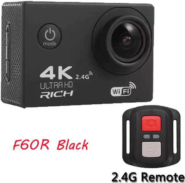 Alt view image 3 of 5 - Action camera F60 / F60R Ultra HD 4K / 30fps WiFi 2.0" 170D go Helmet Cam pro underwater waterproof Sport camera