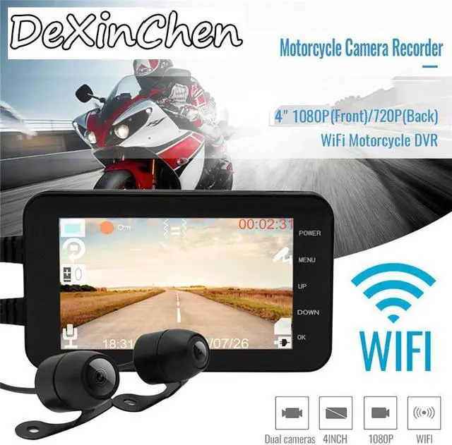 Alt view image 2 of 5 - DVR Waterproof Action Camera 4.0inch IPS Lcd Screen Dual Lens Black Box DVR Dash Cam DVR For   Shipping