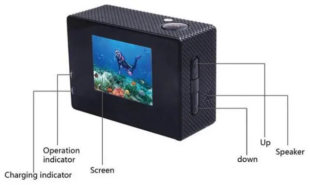 Alt view image 5 of 5 - Outdoor Sport Action Mini underwater Camera 480P Full Waterproof Cam DV  Screen Water Resistant Video Surveillance