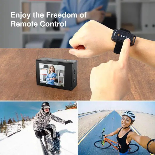 Alt view image 5 of 5 - TEYE T5 Pro Real Ultra HD 4K 60fps Touch Screen WiFi Action Camera Remote Control 60M underwater Sport Camera