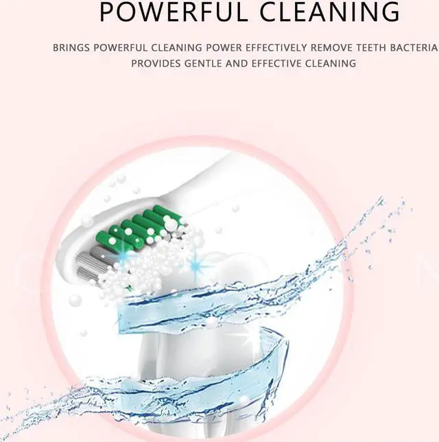 Alt view image 5 of 5 - Ultrasonic Electric Toothbrush USB Rechargeable Tooth Brush Adult Waterproof Ultrasonic Automatic 5 Mode
