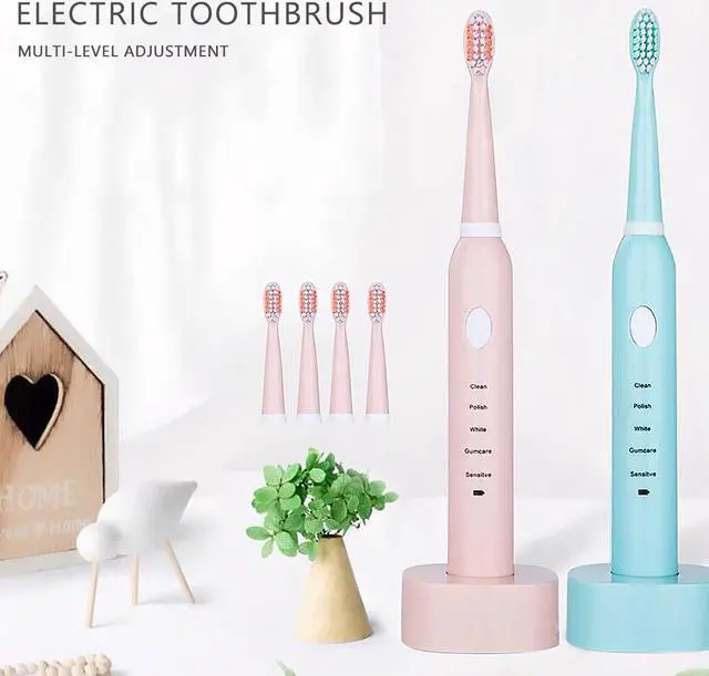 Main image of Ultrasonic Electric Toothbrush USB Rechargeable Tooth Brush Adult Waterproof Ultrasonic Automatic 5 Mode