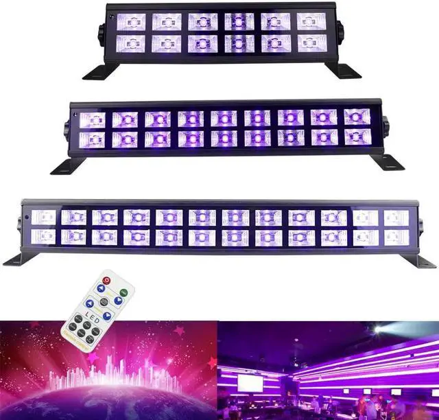 Main image of 72W 24LEDs 36W 54W 12leds 18leds DMX512 DJ LED UV Stage Light Bar Black Party Club Disco For Christmas Indoor Stage Effect Light