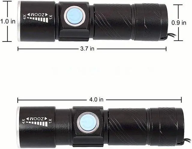 Alt view image 3 of 5 - Quality UV LightUV Light 365nm LED UV Flashlight Torch Light Lamp Safety UV Detection USB Rechargeable Torch
