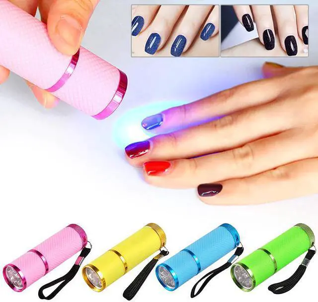 Alt view image 2 of 5 - Led Lamp Nail Light for UV Light Nail Polish Dryer Mini Flashlight Torch for Nail Art Manicure Tools 8 Colors To Chose