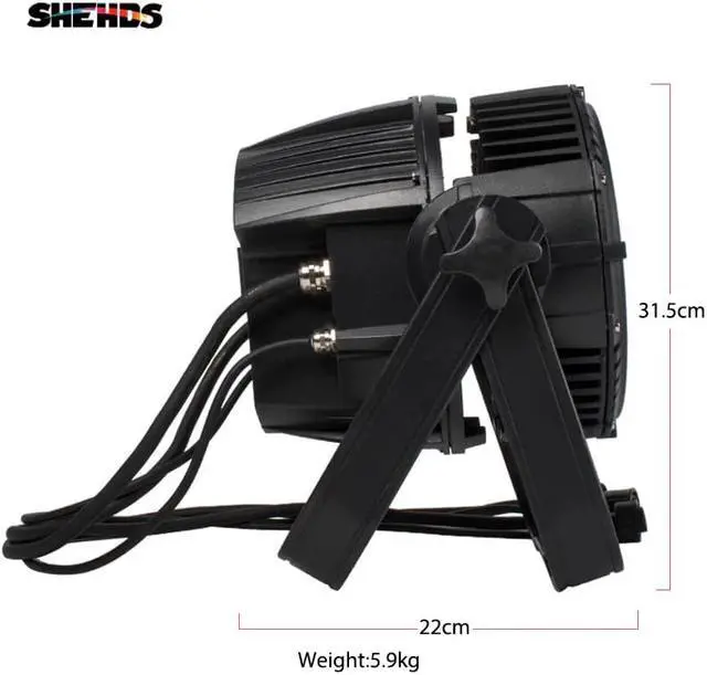 Alt view image 2 of 5 - Seller Waterproof LED Par 18x18W RGBWA+UV DMX512 Outdoor IP65 LED DMX Stage Lighting Effect Master-Slave Luces Discoteca